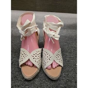 Maypol Wrap Up Wedge Espadrille Sandals Made in Spain Sz 38 (7.5)